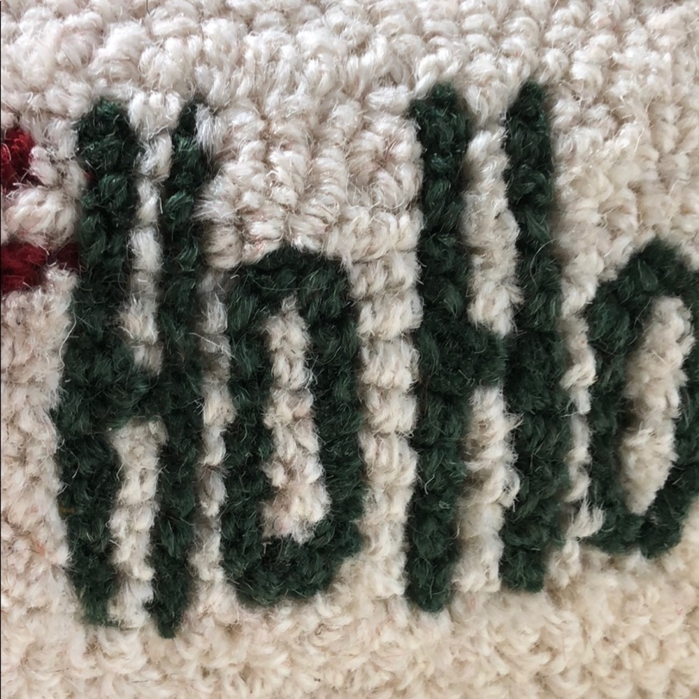 Sold 🥳HP🎉Handmade Hand-Hooked New Zealand Wool Pillow - Picture 2 of 5
